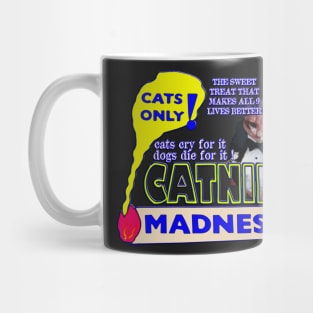 Funny Vintage Catnip Madness Guilty Pleasure Mug